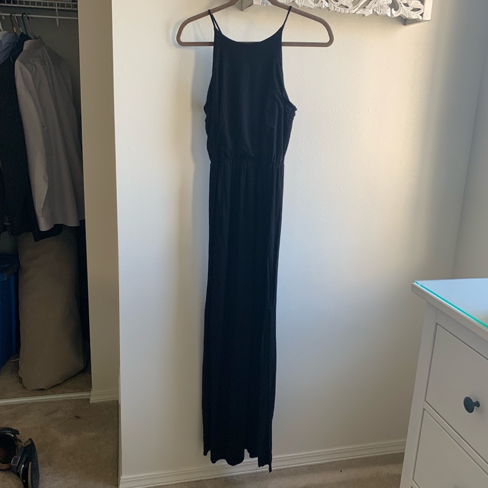 Black maxi dress